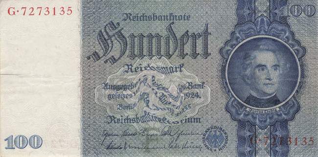 100 Mark 1935 ro.176a F/G